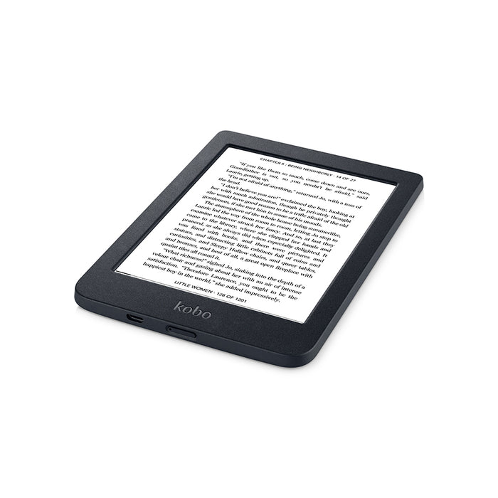 Black Kobo Nia lying view.