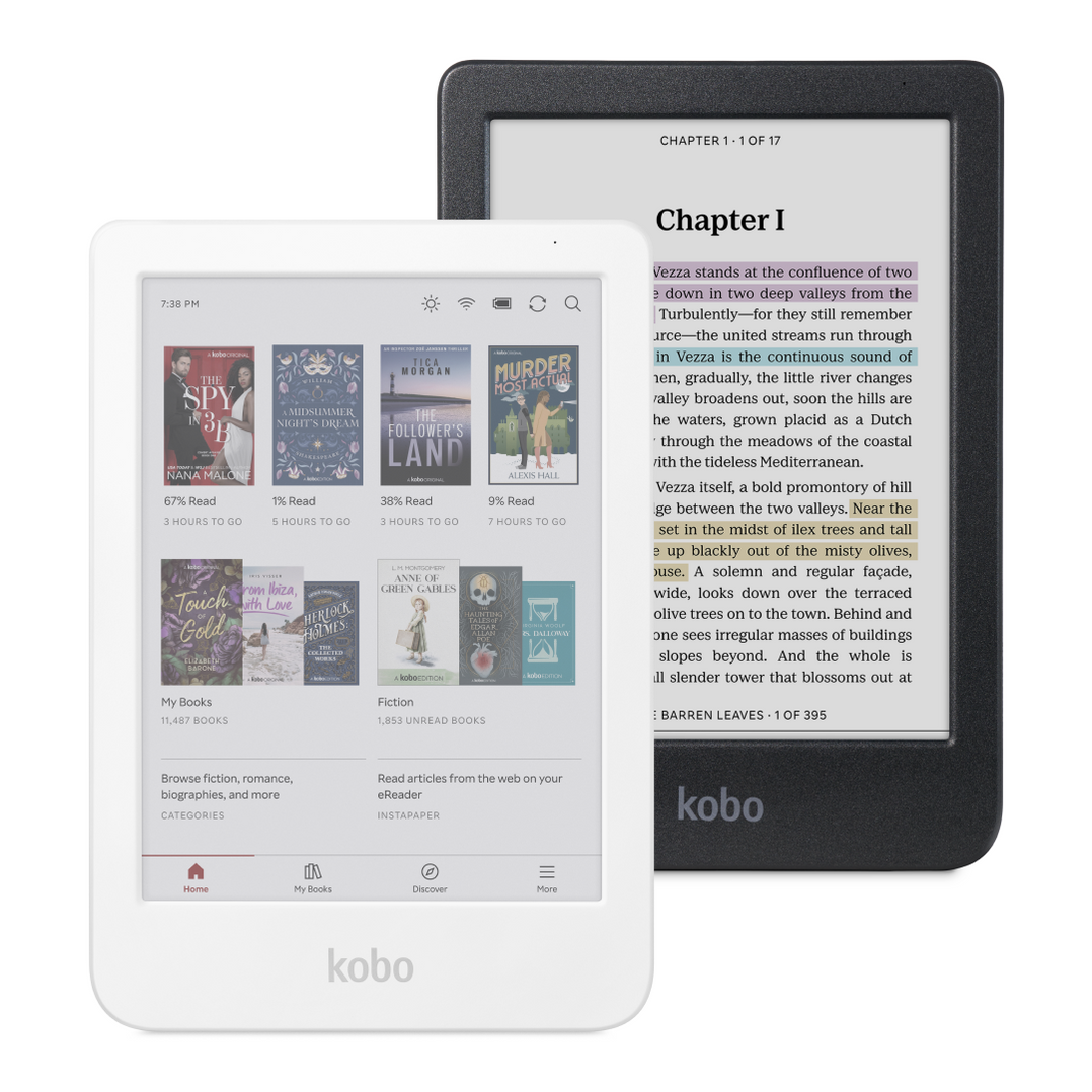 Mini Ereader White Kobo Clara Colour | Rakuten Kobo eReader Store Canada